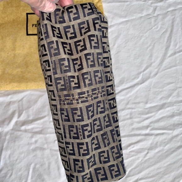 Fendi Vintage Leather-Trimmed Zucchino Tote!!! - Picture 9 of 14